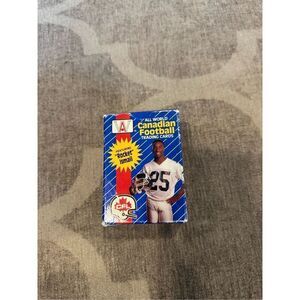 Canadian football trading cards box 1991